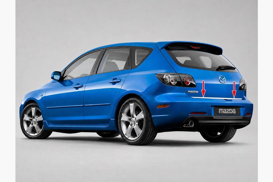 Mazda 3 2003-2009 Kofferraumleiste HB Edelstahl Image