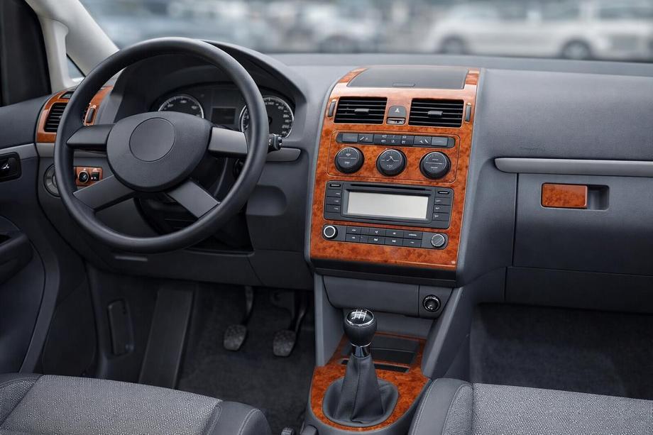 Volkswagen Touran 2010-2015 Armaturenbrett Abdeckungen Aluminium Image
