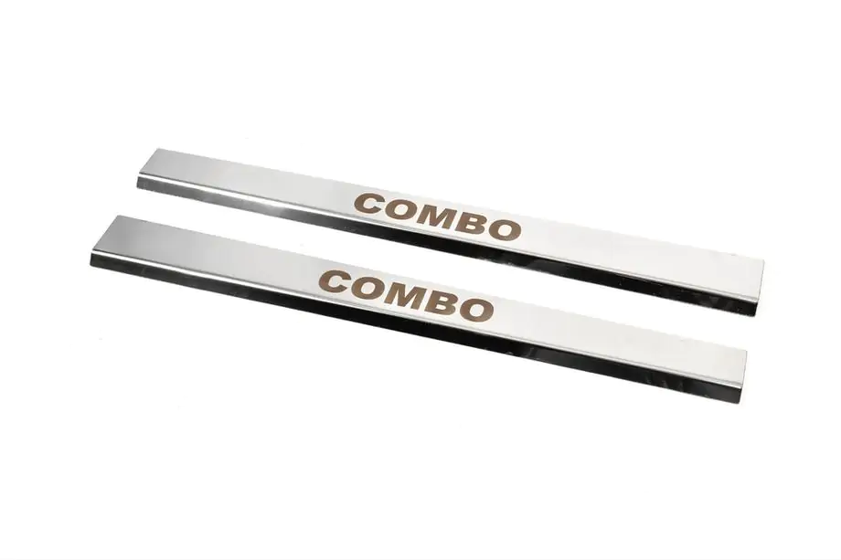 Opel Combo 2002–2012 Einstiegsleisten Edelstahl Carmos (2 Stk.) Foto 2