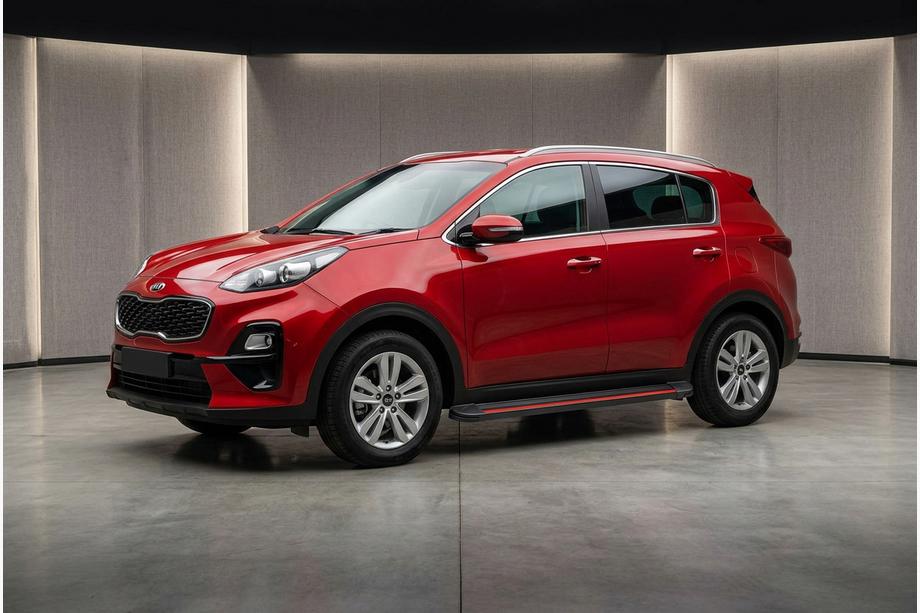 Kia Sportage 2015-2021 Seitenschweller Maya Red (2 Stk., Aluminium) Foto 1