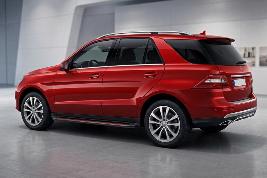 Mercedes GLE/ML class W166 2011-2018 Seitenschweller Maya Red (2 Stk., Aluminium) Foto 1