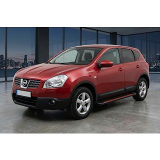 Trittbretter Maya Red-Black (2 Stk., Aluminium) Nissan Qashqai 2007-2010 Foto 1