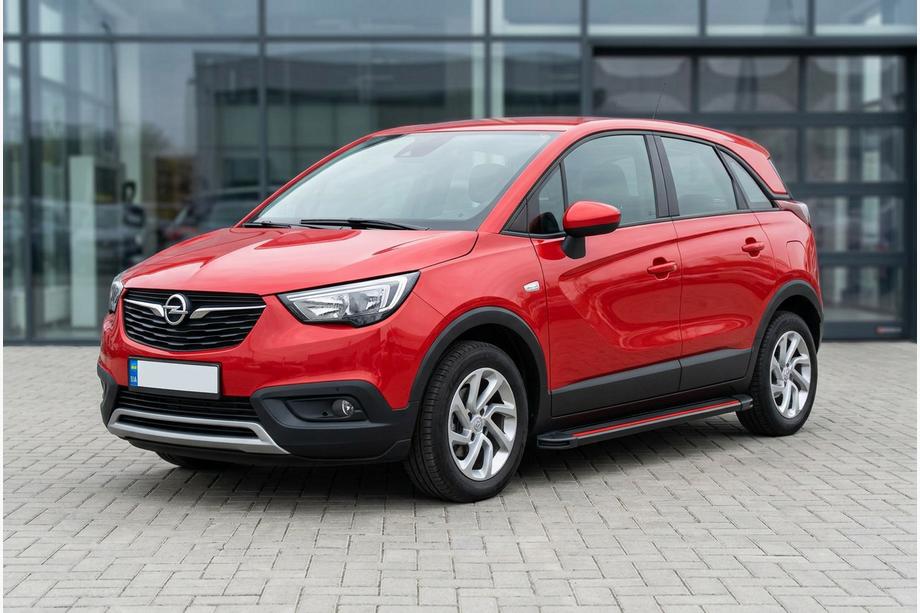 Opel Crossland X 2017-2024 Seitenschweller Maya Red (2 Stk., Aluminium) Image