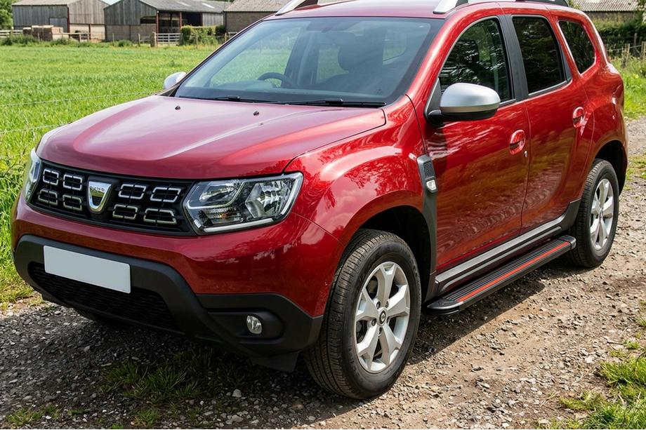 Renault Duster 2018-2024 Seitenschweller Maya Red (2 Stk., Aluminium) Image