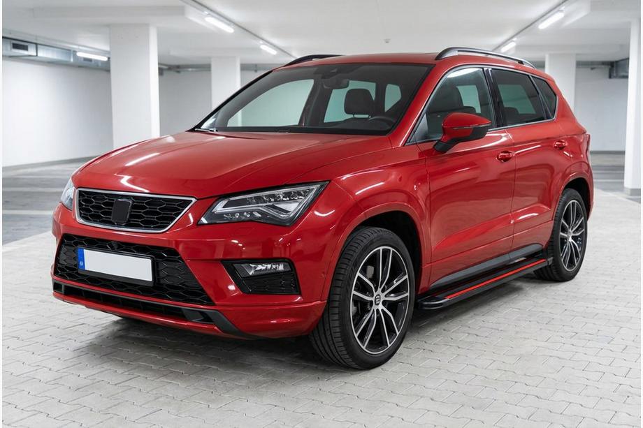 Seat Ateca 2016- Seitenschweller Maya Red (2 Stk., Aluminium) Image