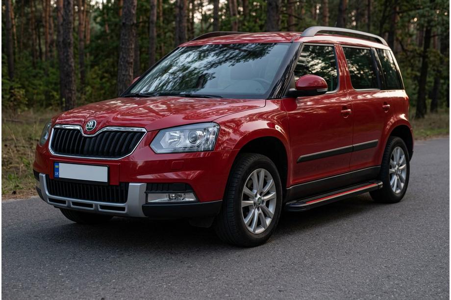 Skoda Yeti 2009-2017 Seitenschweller Maya Red (2 Stk., Aluminium) Foto 1