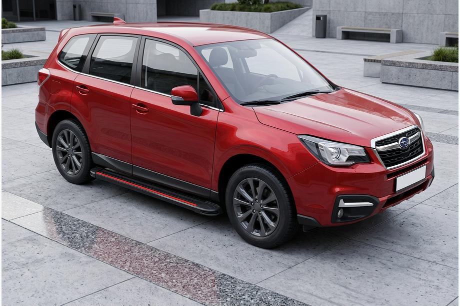 Subaru Forester 2013-2018 Seitenschweller Maya Red (2 Stk., Aluminium) Foto 1