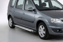 Lada Largus 2012- Seitenschweller Line (2 Stk., Aluminium) Foto 1