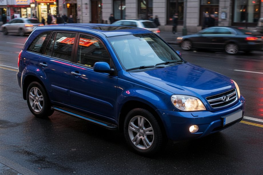 Chery Tiggo 1 2005-2016 Seitenschweller Maya Blue (2 Stk., Aluminium) Foto 1