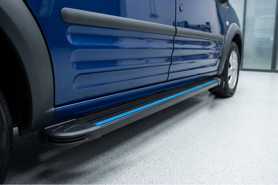Ford Connect 2002–2006 Seitenschweller Maya Blue (2 Stk., Aluminium) Foto 1