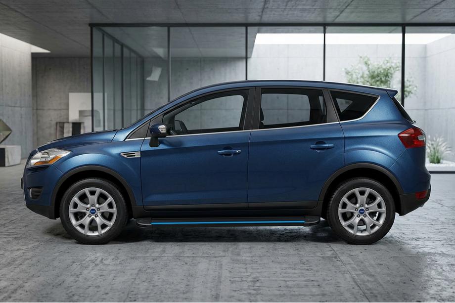 Ford Kuga 2008-2013 Seitenschweller Maya Blue (2 Stk., Aluminium) Foto 1