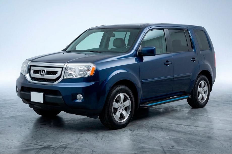 Honda Pilot 2008-2015 Seitenschweller Maya Blue (2 Stk., Aluminium) Foto 1
