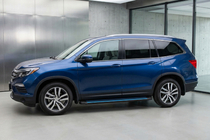 Honda Pilot 2015-2022 Seitenschweller Maya Blue (2 Stk., Aluminium) Foto 1