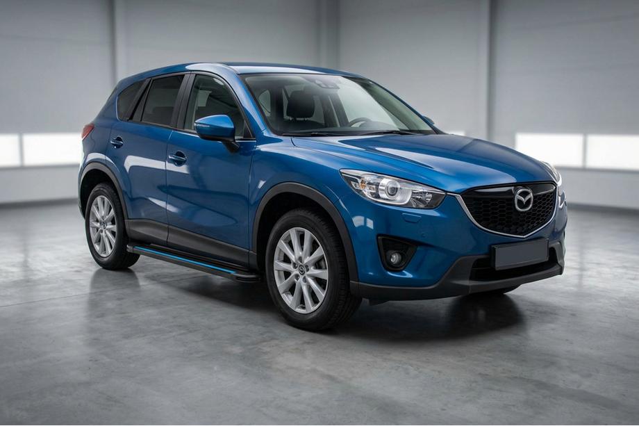 Mazda CX-5 2012-2017 Seitenschweller Maya Blue (2 Stk., Aluminium) Image