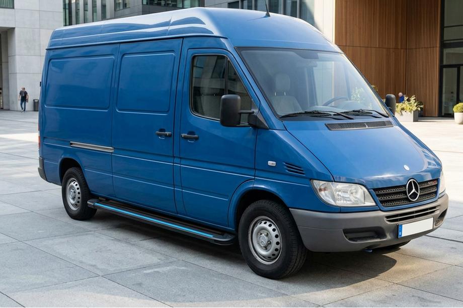 Mercedes Sprinter W901/902/903/904/905 1995–2006 Seitenschweller Maya Blue (2 Stk., Aluminium) Foto 1