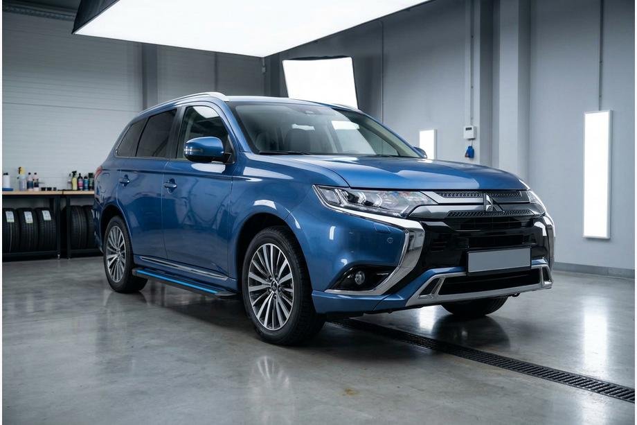 Mitsubishi Outlander 2012-2021 Seitenschweller Maya Blue (2 Stk., Aluminium) Foto 1