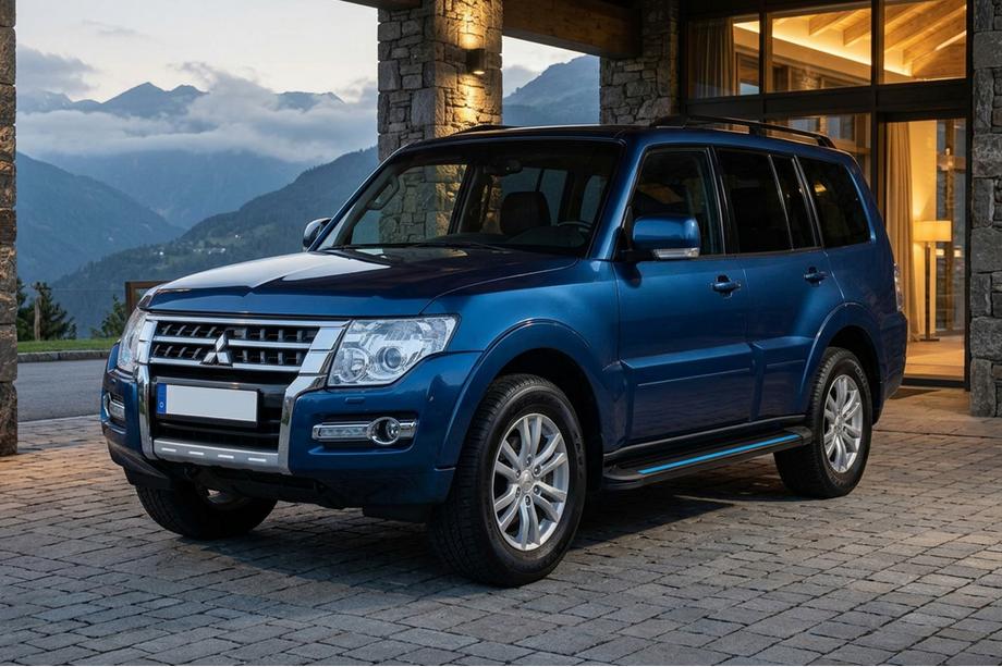 Mitsubishi Pajero Wagon IV 2006-2021 Seitenschweller Maya Blue (2 Stk., Aluminium) Foto 1