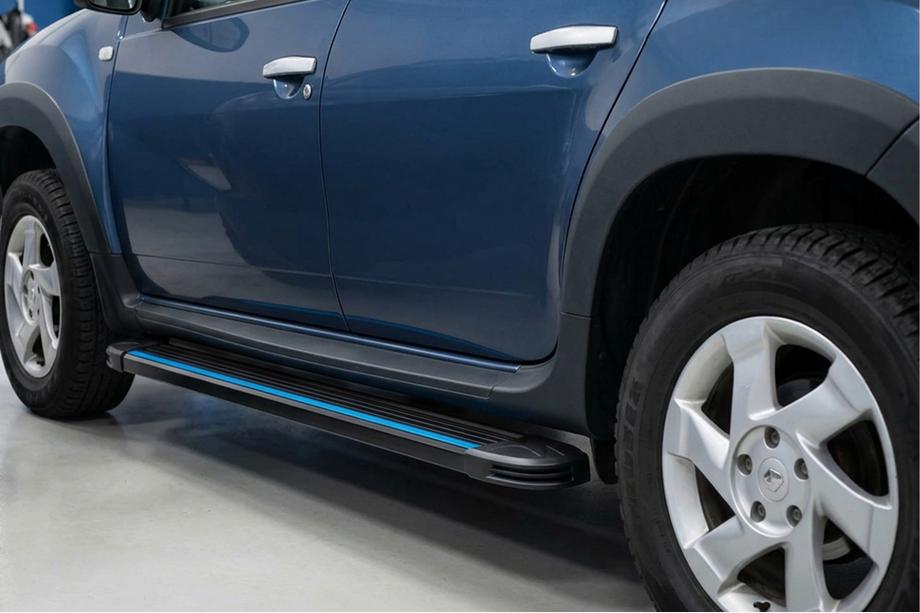 Renault Duster 2008–2017 Seitenschweller Maya Blue (2 Stk., Aluminium) Image