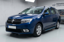 Renault Logan MCV 2013-2022 Seitenschweller Maya Blue (2 Stk., Aluminium) Foto 1