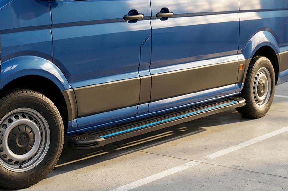 Volkswagen Crafter 2016- Seitenschweller Maya Blue (2 Stk., Aluminium) Lang/ExtraLang Foto 1