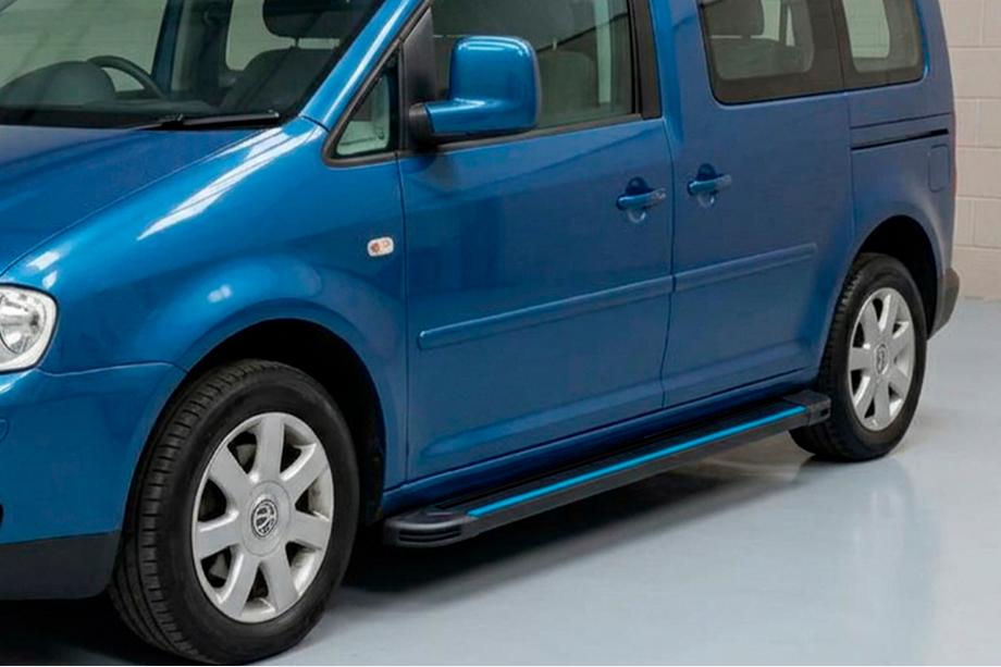Volkswagen Caddy 2010-2015 Seitenschweller Maya Blue (2 Stk., Aluminium) Foto 1