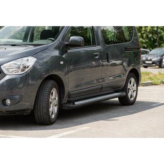 Seitenschweller New Vision Black (2 Stk., Aluminium) Dacia Dokker 2013-2022 Foto 1