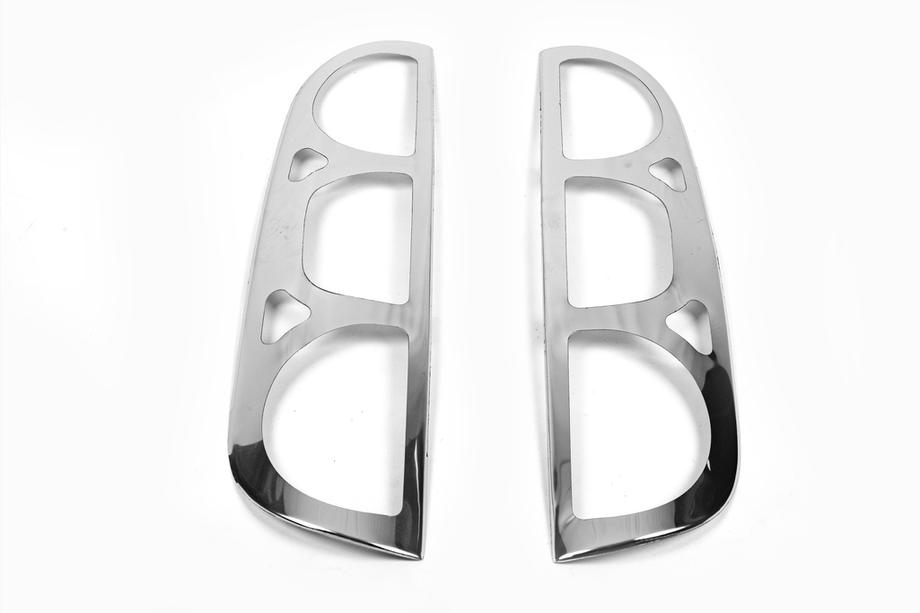 Fiat Doblo I 2005-2010 Chrom Blenden für Rückleuchten (2 Stk, Edelstahl) Carmos - Türkischer Edelstahl Foto 2