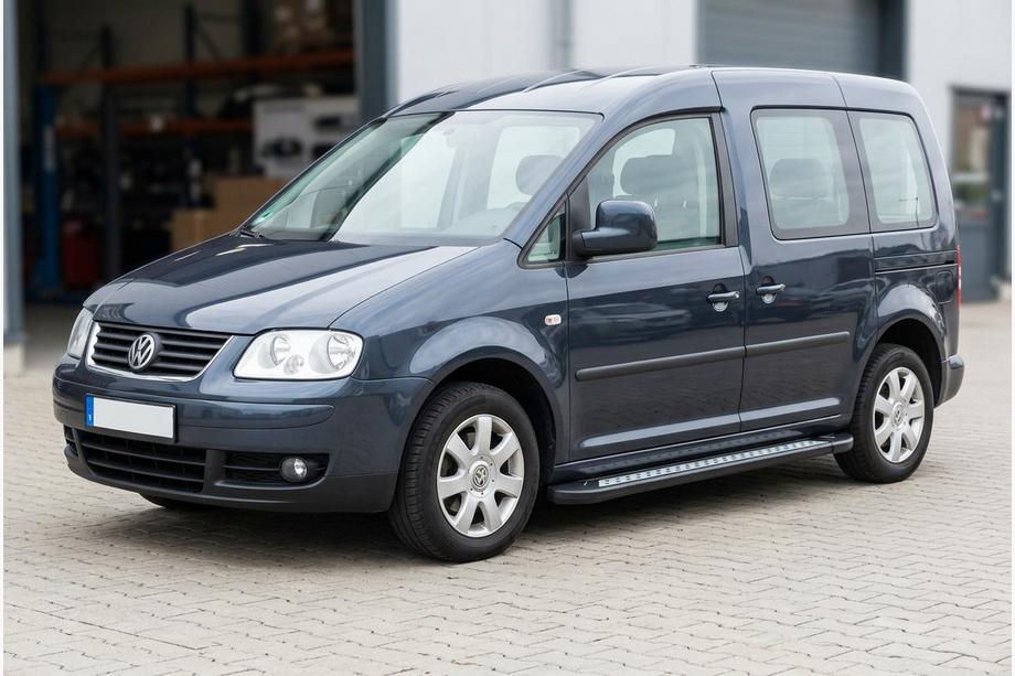 Volkswagen Caddy 2004-2010 Seitenschweller Vision New Black (2 Stk., Aluminium) Maxi Basis Image