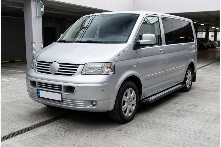 Volkswagen T5 Multivan 2003–2010 Seitenschweller New Vision Black (2 Stk., Aluminium) Langer Radstand Image