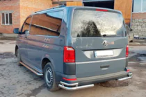 Volkswagen T6 2015-2024 Hintere Eckschutzrohre AK003-Double (2 Stk., Edelstahl) Foto 4