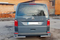 Volkswagen T6 2015-2024 Hintere Eckschutzrohre AK003-Double (2 Stk., Edelstahl) Foto 5