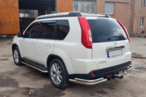 Nissan X-trail T31 2007-2014 Hintere Eckschutzrohre AK003-Double (2 Stk., Edelstahl) Foto 2