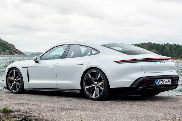 Elektrischer vier-Rad-Antrieb Sport-Limousine Porsche Taycan Foto 6