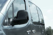 Opel Vivaro 2019- Spiegelabdeckungen (2 Stk., Kunststoff) Schwarz Chrom Foto 3