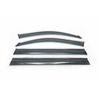 Windabweiser mit Chromleiste (4 Stk, HIC) Mercedes GL/GLS сlass X166 2012-2019 Foto 2