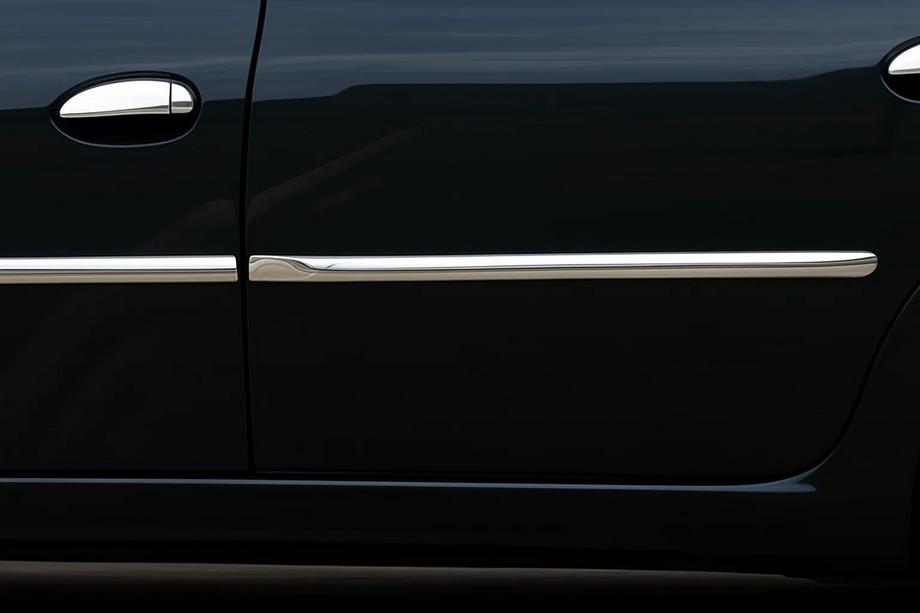 Renault Logan I 2008-2013 Türleisten Edelstahl (4 Stk) Carmos - Türkischer Edelstahl Image