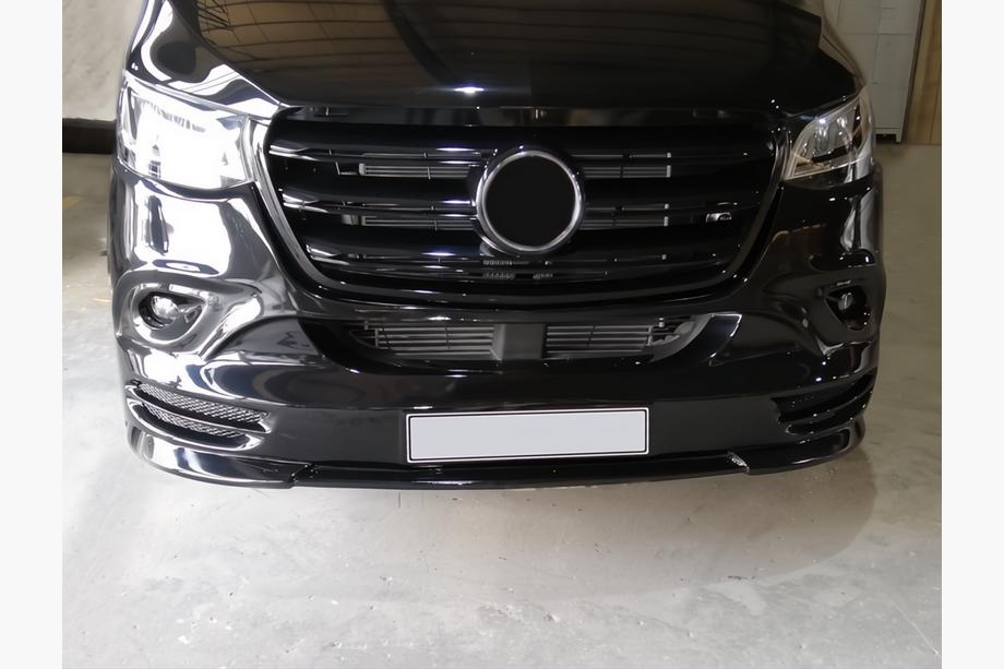 Mercedes Sprinter W907/W910 2018- Frontstoßstangenaufsatz V3 (grundiert zum Lackieren) Foto 6