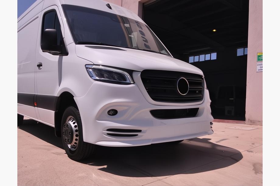 Mercedes Sprinter W907/W910 2018- Frontstoßstangenaufsatz V3 (grundiert zum Lackieren) Foto 10