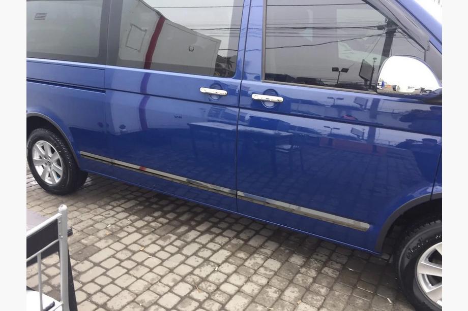 Volkswagen T5 Transporter 2003-2010 Türleisten (Edelstahl, Schwarz Chrom) Foto 2