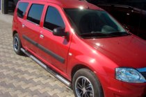 Renault Logan MCV 2005-2013 Seitliche Rohre (2 Stk., Edelstahl) Foto 1