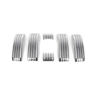 Chrom Zierleisten für Kühlergrill (2017-2023) Toyota Land Cruiser Prado 150 2009-2023 Foto 3
