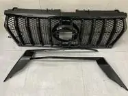 Toyota Land Cruiser Prado 150 2009-2023 Frontgrill 2017↗ LED (Zeus Black, mit Black Wimpern) Foto 3