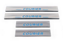 Ford Courier 2014-2023 Einstiegsleisten Edelstahl Carmos V2 (4 Stk) Foto 2