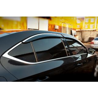 Windabweiser mit Chromleiste SD (4 Stk, Niken) Skoda Superb 2015-2024 Foto 2