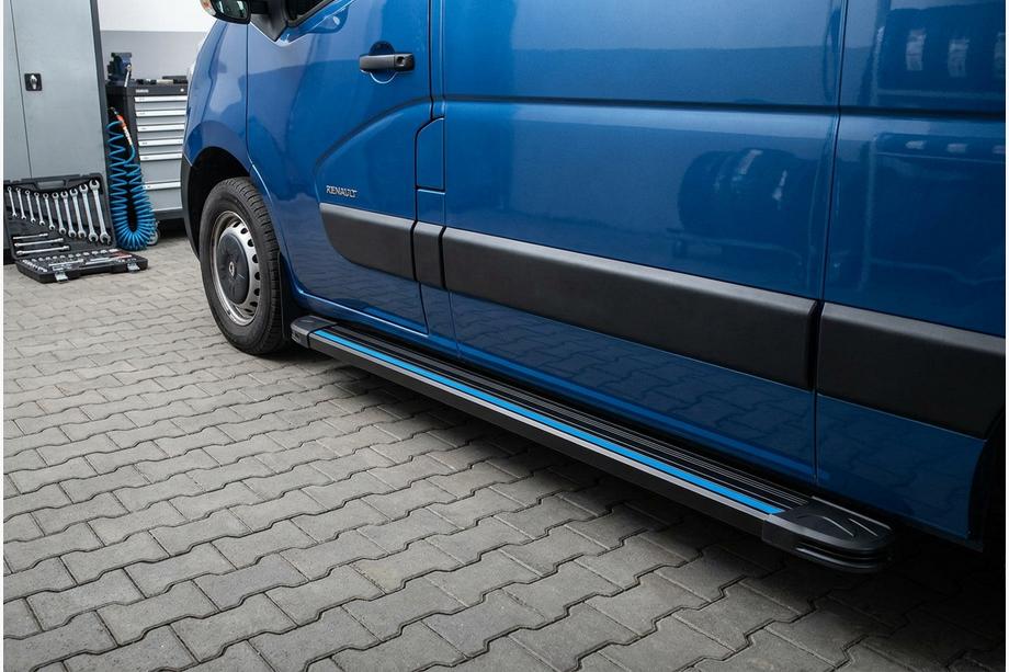 Renault Master 2011-2023 Seitenschweller Maya Blue (2 Stk., Aluminium) Langer Radstand Image