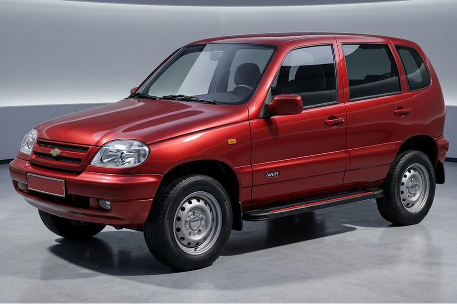Chevrolet Niva 1998-2020 Seitenschweller Maya Red (2 Stk., Aluminium) Image