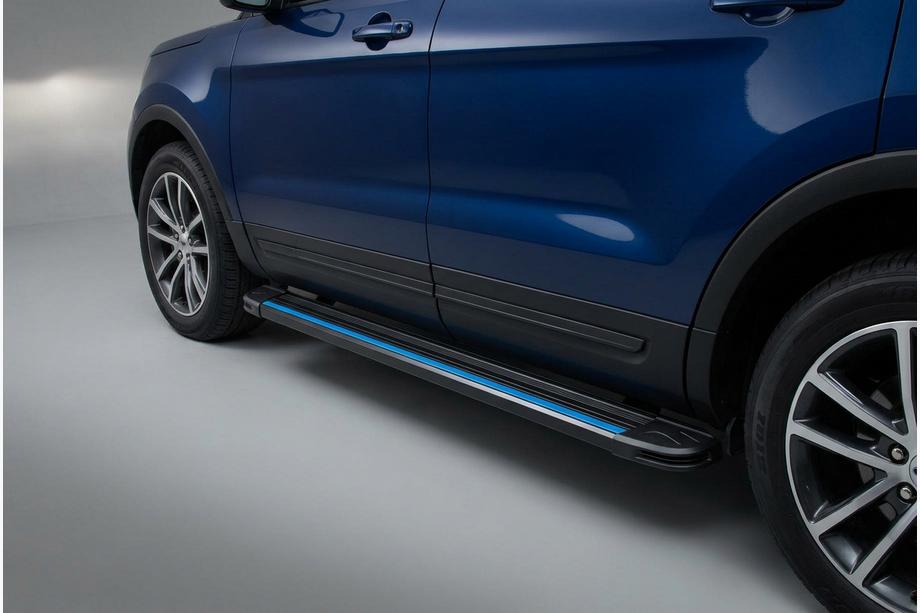Ford Explorer 2011-2019 Seitenschweller Maya Blue (2 Stk., Aluminium) Foto 1