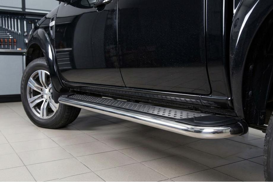 Ford Ranger 2007-2011 Trittbretter Maydos V2 (2 Stk., Edelstahl) Image