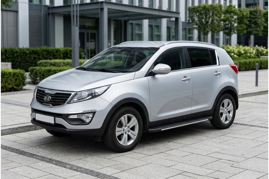 Kia Sportage 2010-2015 Trittbretter Bosphorus Grey (2 Stk., Aluminium) Image