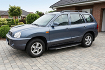 Hyundai Santa Fe 1 2000-2006 Trittbretter Bosphorus Grey (2 Stk., Aluminium) Foto 1